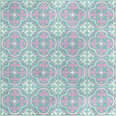 Image de Royal Velvet Tissu Polyester A coudre - Motif carreaux décoratifs