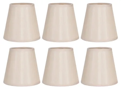 Produktbild von 6PCS einfacher Stofflampenschirm moderner Stoff für E14 Tischleuchter Wandlampe