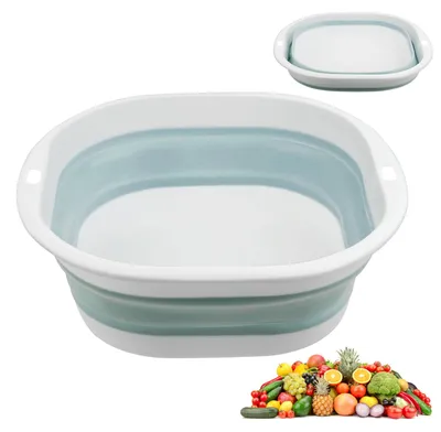 Imagen del producto de Recipiente de silicona plegable para lavar, de 5 litros, portátil, para la cocina