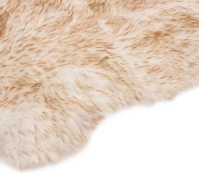 Obrázok produktu pre vidaXL Koberec 60x90 cm Umelá ovčia koža Brown Melange