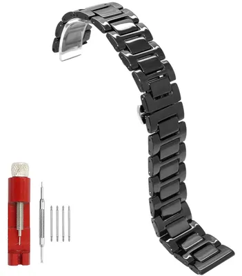 Obrázek produktu pro 20mm a 22mm keramický náramek s rychlým zapínáním – ocelová spona