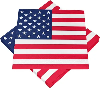 Produktbild von 100 USA Servietten Stars & Stripes