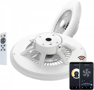 Produktbild von Muvit MIOCLA001, Intelligente Deckenbeleuchtung, WLAN, Weiß, Kaltweiße, Warmweiß, 3000 K, 5500 K