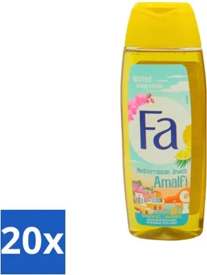 Obrázok produktu pre Fa - sprchový gél - Mediterranean Jewels Amalfi - Orchidea a citrusy - svieža a tropická vôňa - osviežujúci - 250 ml - hodnotné balenie - 20 kusov