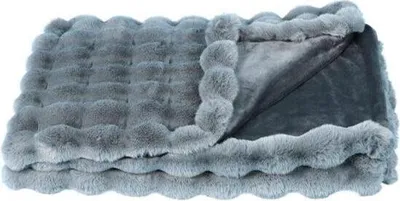 Produktbild von Webpelzdecke Felldecke Kuscheldecke Plaid 150x200 Cosy anthrazit  40145
