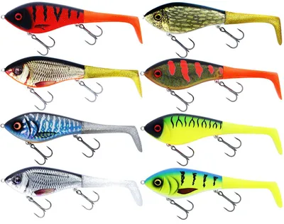 Produktbild von Westin Swim Tail - Jerkbait mit Gummischwanz, Farbe:Striped Bluegrass, Länge / Gewicht /Schwimmverhalten:12cm / 68g / Sinkend