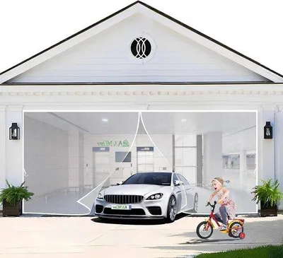 Obrázok produktu pre Magnetická sieť proti hmyzu – sieť na dvere – ochrana proti hmyzu do exteriéru – vhodná pre deti a domáce zvieratá – 175 x 230 cm – biela