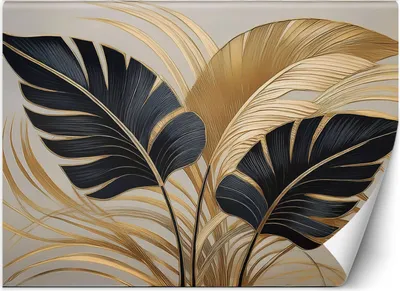 Produktbild von Vlies fototapete Blätter Botanica Boho 450x315 cm Feeby Beige inkl. Kleber einfache Montage