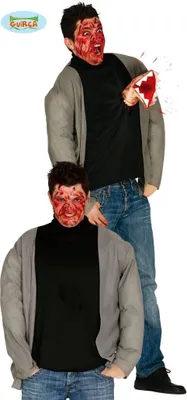 Produktbild von Alien Shirt mit Handschuh und Armattrappe Gr. M-L, Größe:L