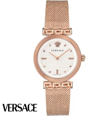 Produktbild von Versace VELW00620 Meander silber roségold Edelstahl Armband Uhr Damen NEU