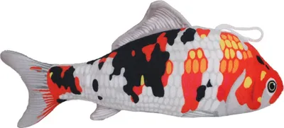 Image de 1 x Poisson Koi en peluche - orange-blanc - env. 33 cm, animal en peluche