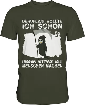 Produktbild von Sensenmann Schwarzer Humor Sarkasmus T-Shirt – Urban Khaki / XL