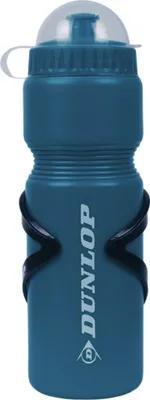 Produktbild von Dunlop 750ml Fahrradflasche mit Korb blau