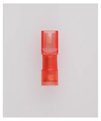 Image de Fiches plates, taille de fiche 2,8 x 0,8mm entièrement isolées, avec sertissage d'isolation Section 0,5mm² - 1,5mm² rouge, transparent