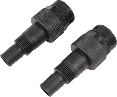 Produktbild von 2x Adapter für Schwimmbadpumpe ABS für 24 / 34 mm Schläuche 1 1/2" Innengewinde