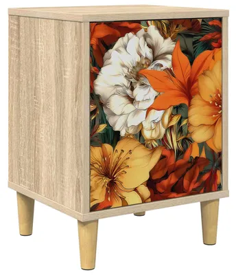 Immagine prodotto di Tavolino da notte GENNEP, finitura Sonoma, dimensioni 36 x 33 x 50 cm, materiale: legno composito