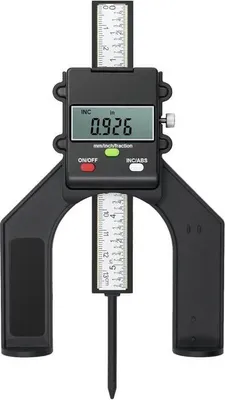 Produktbild von Digitale Tiefenlehre, 80 mm Höhenlehre, 0,10 mm Genauigkeit, fürVerbindungen