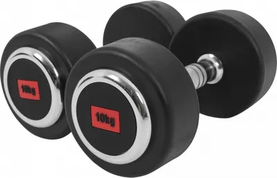 Produktbild von GORILLA SPORTS® Kurzhanteln - 2er Set, 20 kg (2x10 kg), aus Gusseisen, Gummiert, Griff gerändelt, rutschfest - Rundhanteln, Kurzhantelset, Hantel Set, Gewichte, Dumbbells