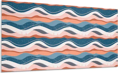 Produktbild von Wellen In Abstrakten Mustern – Selbstklebende Fliesen – Wandverkleidung – Wandpaneel – PVC Fliesen – Vinylflisen – PCV Flisen – Selbstklebend – Wanddeko –100 x 50 cm