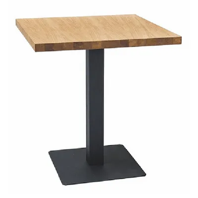 Immagine prodotto di Tavolo da pranzo KYRYLO 1 - 80x80, rovere / nero