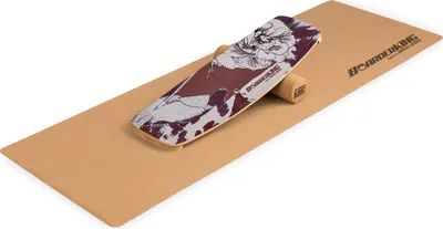 Obrázok produktu pre BoarderKING Balance Board Set, balančná doska pre deti a dospelých, vybavenie na tréning rovnováhy, balančná doska s valčekom a podložkou na balančnú dosku na surfovanie, drevená balančná doska pre tanečníkov a surferov