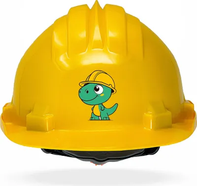 Produktbild von TAMS® Kinderhelm - Drehverschluss Gelb Dinosaurier