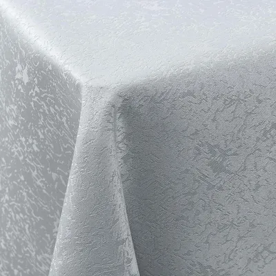 Produktbild von Tischdecke Abwaschbar Rechteckig 130x130cm Polyester Jacquard Grau