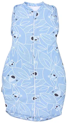 Produktbild von TupTam Baby Pucksack e Materialien Swaddle Bag Wattiert Babyschlafsack 2.5 TOG unisex, Farbe: Wattiert 2.5 TOG / Bärchen Blau, Größe: 0-3 Monate