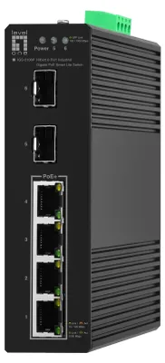 Obrázok produktu pre LevelOne IGS-2106P, Riadený, L2, Gigabit Ethernet (10/100/1000), Plne duplexný režim, Podpora napájania cez Ethernet (PoE)