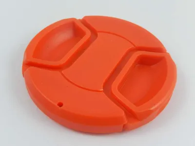 Produktbild von vhbw Universal Objektivdeckel 58 mm für Kamera - Kunststoff Rot, mit Innengriff