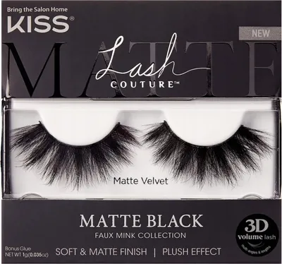 Obrázek produktu pro Falešné norkové řasy Matte Black Velvet Kiss False Eyelashes