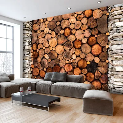 Produktbild von Basera Selbstklebende Fototapete Holzmotiv f-B-0140-a-a, mit UV-Schutz, 294x210 cm