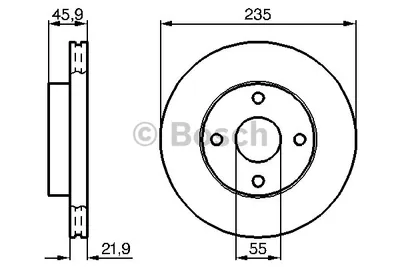 Produktbild von BOSCH Bremsscheiben (2 Stück)  0 986 478 787