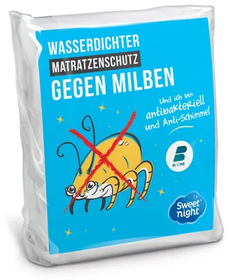 Produktbild von Sweetnight - Matratzenschoner 2x70x200 cm | Gelenkbett | Wasserdichte und Anti-S