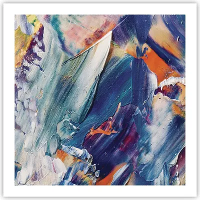 Produktbild von Poster - Poster ohne Rahmen - Die Farben Farbe Abstraktion - 60x60 cm - Wand Bild - Wanddeko - Wandbilder - Kunstposter - Wandposter - Bilder - Kunstdruck - Wanddekoration - Wandbild - P2XAC60x60-5113