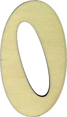 Produktbild von Hausnummer Belwe aus Holz (Variante: 0) Variante: 0