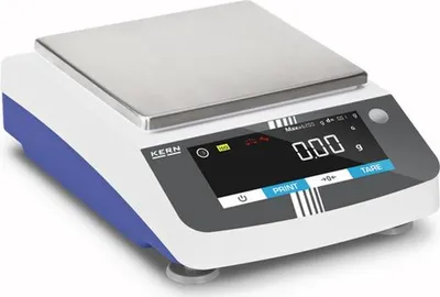 Produktbild von KERN & SOHN Präzisionswaage, 6,2 kg, Weiß, Edelstahl, 185 mm, 185 mm, 3,6 kg
