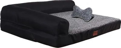 Produktbild von Raikou Hundebett Hundesofa Tierbett Anti Rutsch Grau Melange Gr. 80*60*7cm