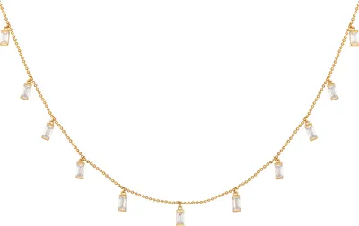 Produktbild von cai Collier 925/- Sterling Silber 40+5cm gelb Zirkonia weiß 358250306-45-1