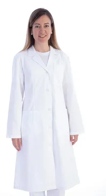 Damen-Laborkittel, weiß, M, 60% Baumwolle/40% Polyester