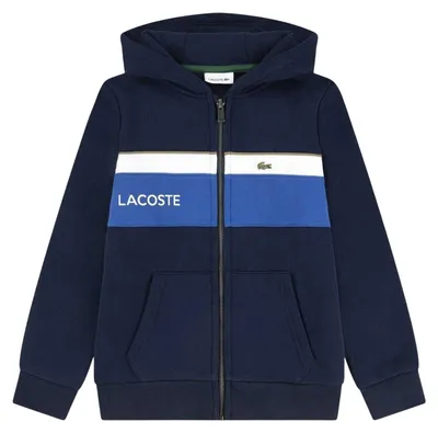 Produktbild von Lacoste - Hoodie mit durchgehendem Reißverschluss für Kinder GT23140 (128) (Meeresblau)