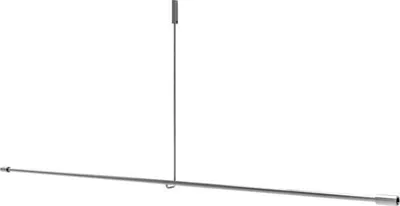 Produktbild von Burschberg Duschvorhangstange Ø 10 mm 180 cm kürzbar mit Deckenhalter 50 cm edelstahl gebürstet matt