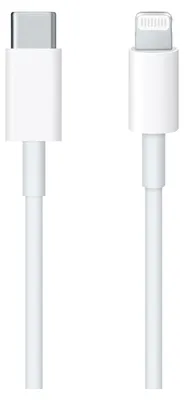 Produktbild von Apple USB‑C auf Lightning Kabel (1 m), 1 m, Lightning, USB C, Stecker, Stecker, Weiß