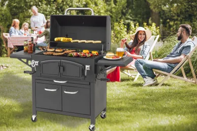 Produktbild von El Fuego Holzkohlegrill Grand Ontario AY0572 schwarz