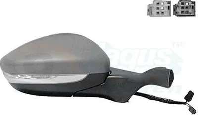 Produktbild von VAN WEZEL 4034818 Außenspiegel Seitenspiegel Rechts passend für PEUGEOT 2008 Kombi (CU) Konvex Beheizt Grundiert