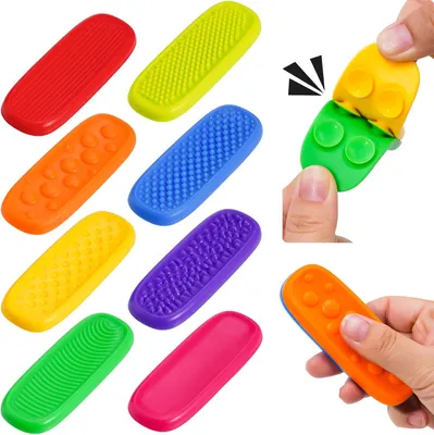 Imagen del producto de Juguete sensorial de silicona para masticar y manipular – Set de 8 unidades