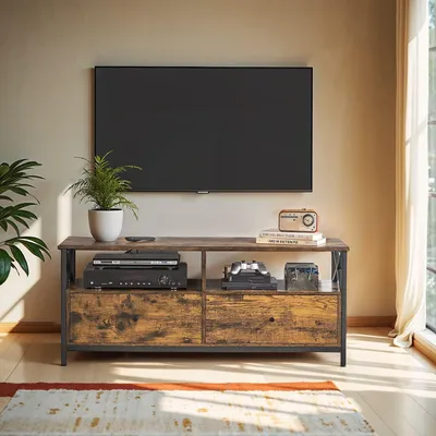 Produktbild von TV-Schrank - Medienkonsole - Braun-Schwarz - Stabil - 120 x 40 x 50 cm