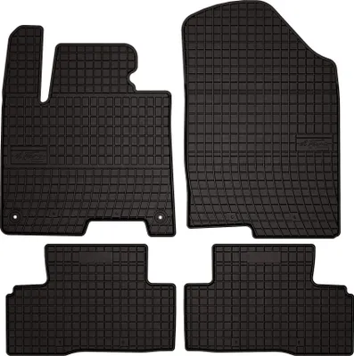 Image de Tapis de sol voiture en caoutchouc pour Kia Sportage V Hybryda (2021-, SUV) Noir, lot de 4 pièces, fixations