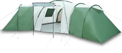Produktbild von vidaXL Kuppel-Familienzelt 12 Personen Grün Wasserdicht