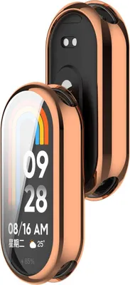 Produktbild von Schutzhülle für Xiaomi Smart Band 10, Bizon Case Watch Felipe, Roségold